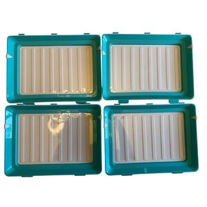 SKINNY STACKS Reusable Food Storage Trays Lot of 4 As Seen on TV Open Box